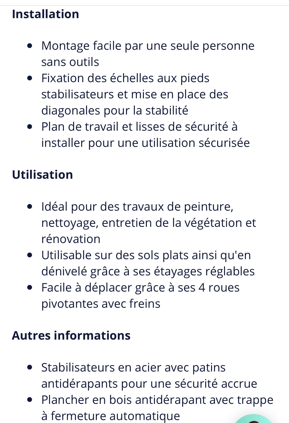 Location echafaudage entre particuliers (33)