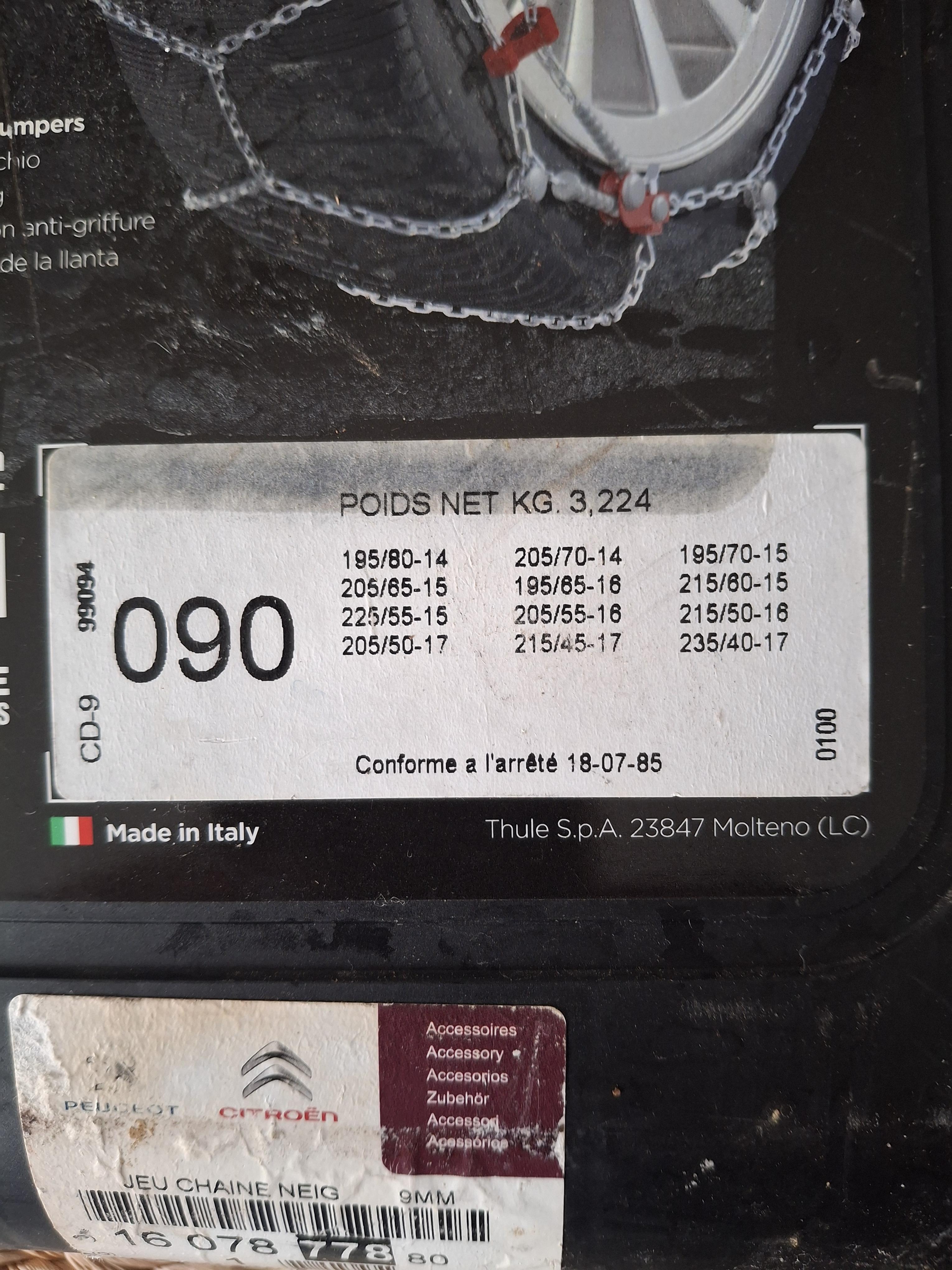 Location chaine a neige 59 entre particuliers