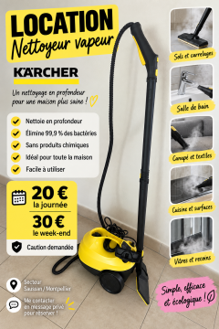 Location nettoyeur vapeur