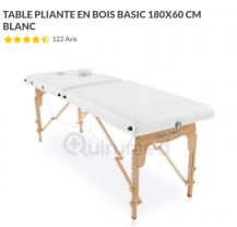 Location table de massage entre particuliers