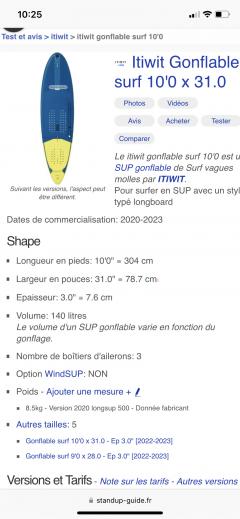 Louer le paddle
