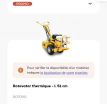 Louer mon rotovateur