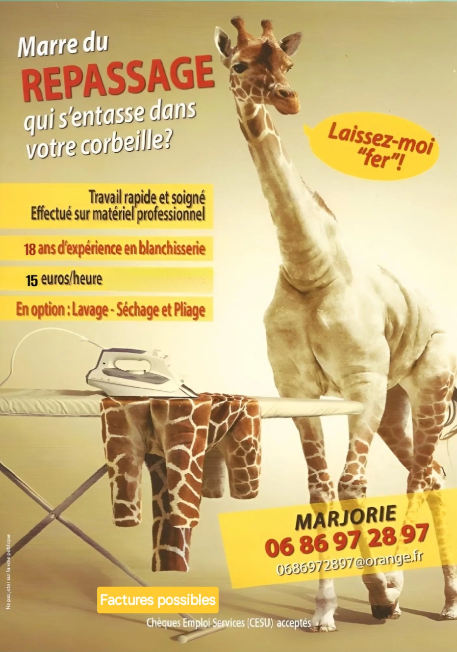 Service repassage 06 entre particuliers