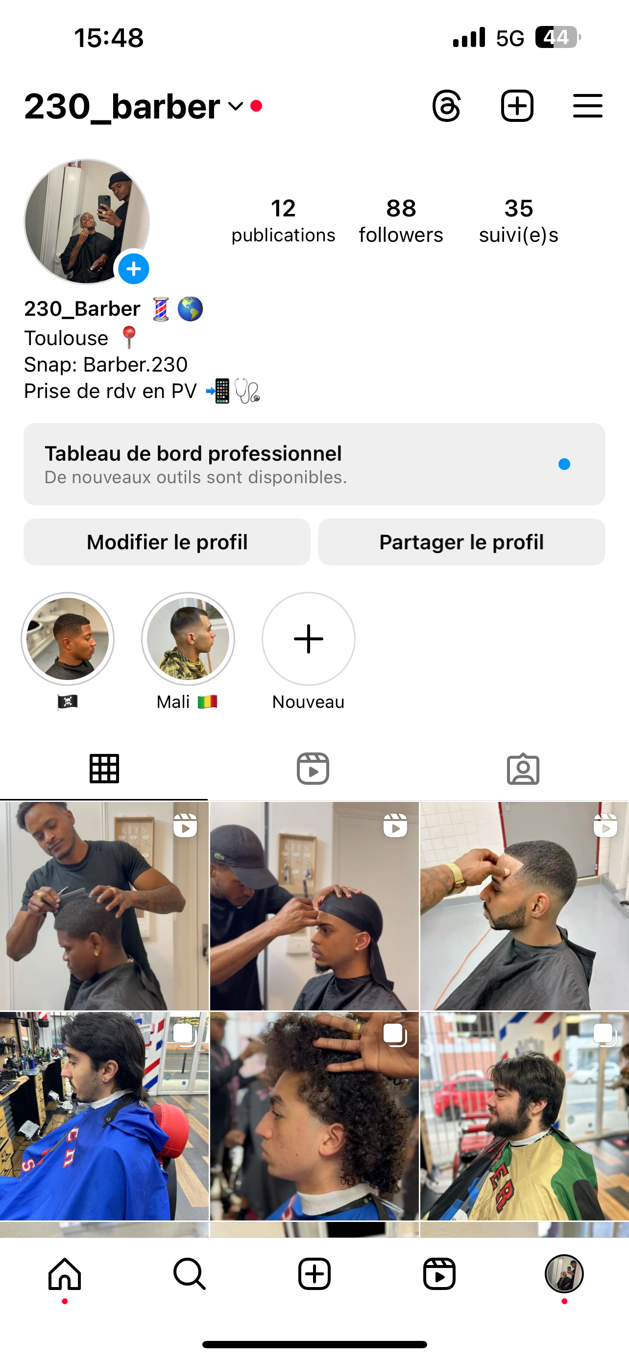 Service coiffure homme 31 entre particuliers