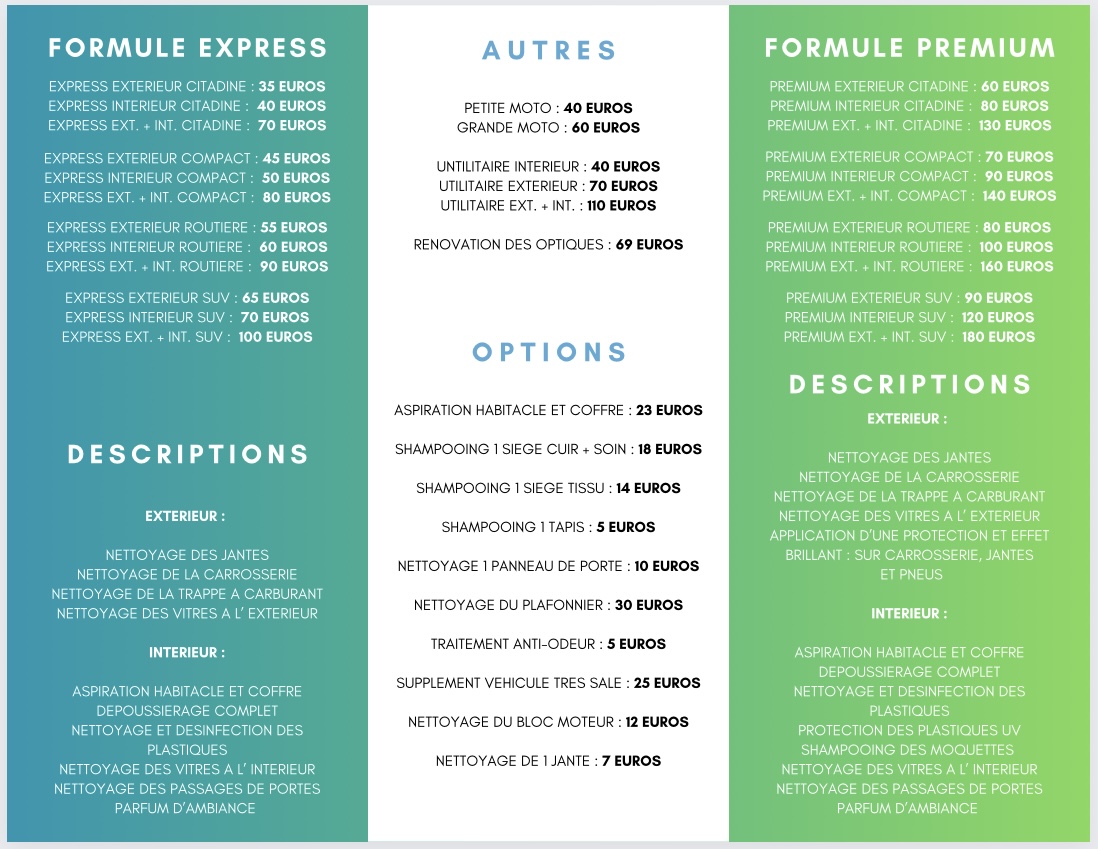 Service lavage automobile 01 entre particuliers