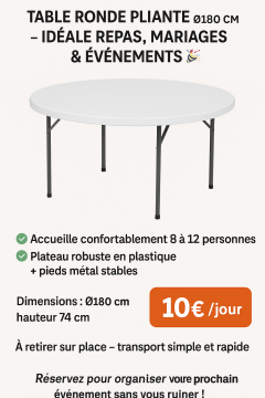 Louer la table Louer la table