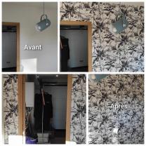 Service : pose de papier peint Service : pose de papier peint