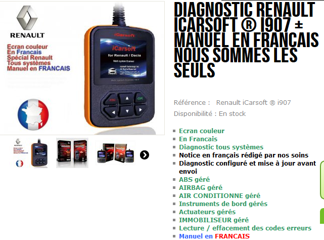 Location valise diag auto 13 entre particuliers