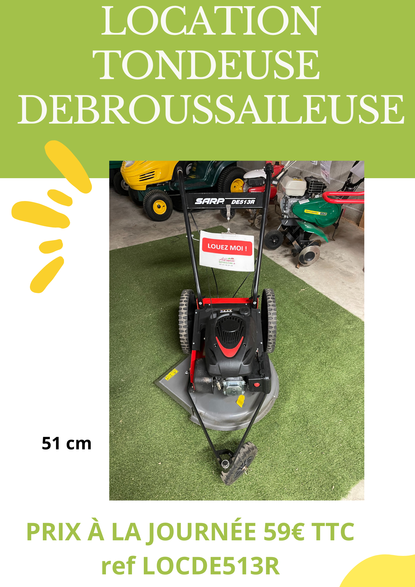 Location debroussailleuse 19 entre particuliers