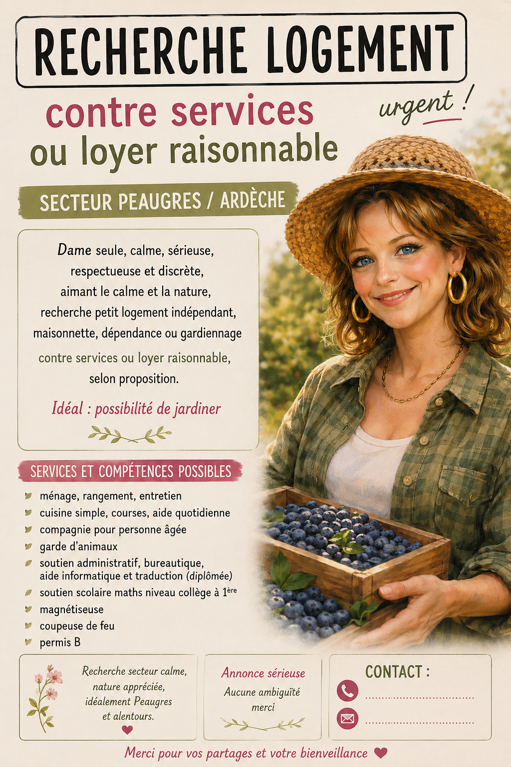 Service logement contre service
 #traduction 38 entre particuliers