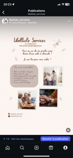 Service service a personne entre particuliers