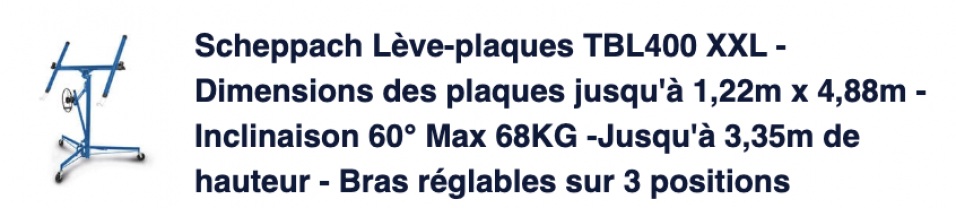 Louer le lève-plaques