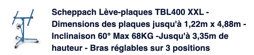 Location leve plaques 85 entre particuliers