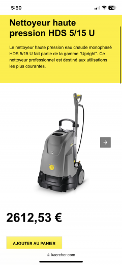 Location : nettoyeur haute pression