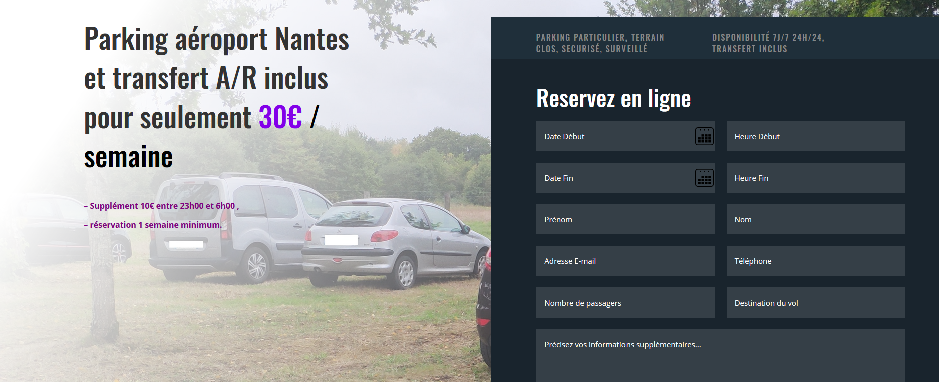 Location parking proche aeroport 44 entre particuliers