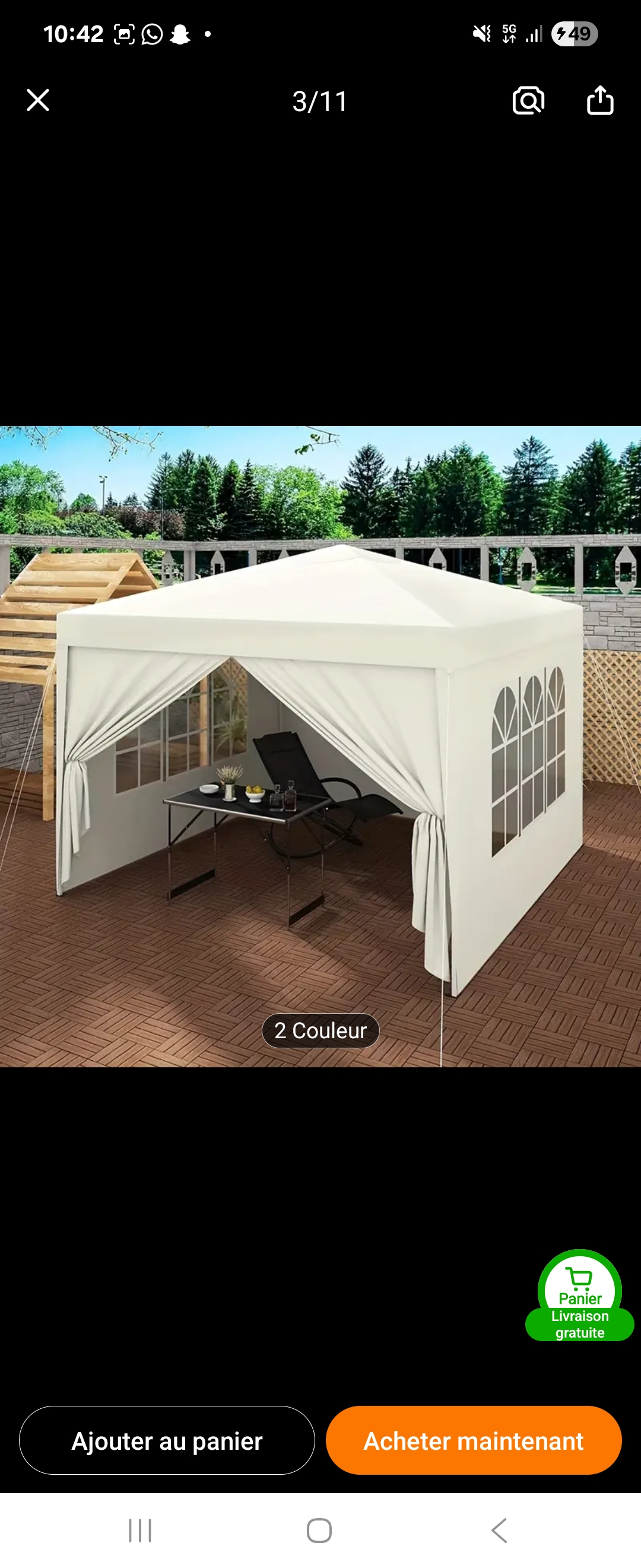 Location tente reception 93 entre particuliers