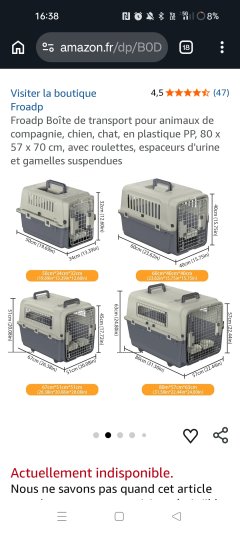 Location : cage transport animaux Location : cage transport animaux