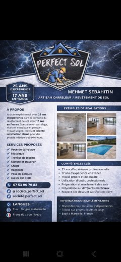 Service : pose de carrelage Service : pose de carrelage