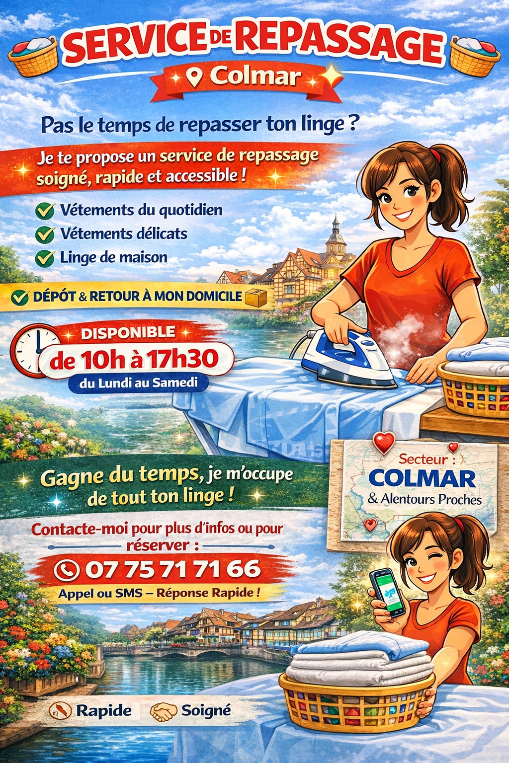 Service repassage 68 entre particuliers
