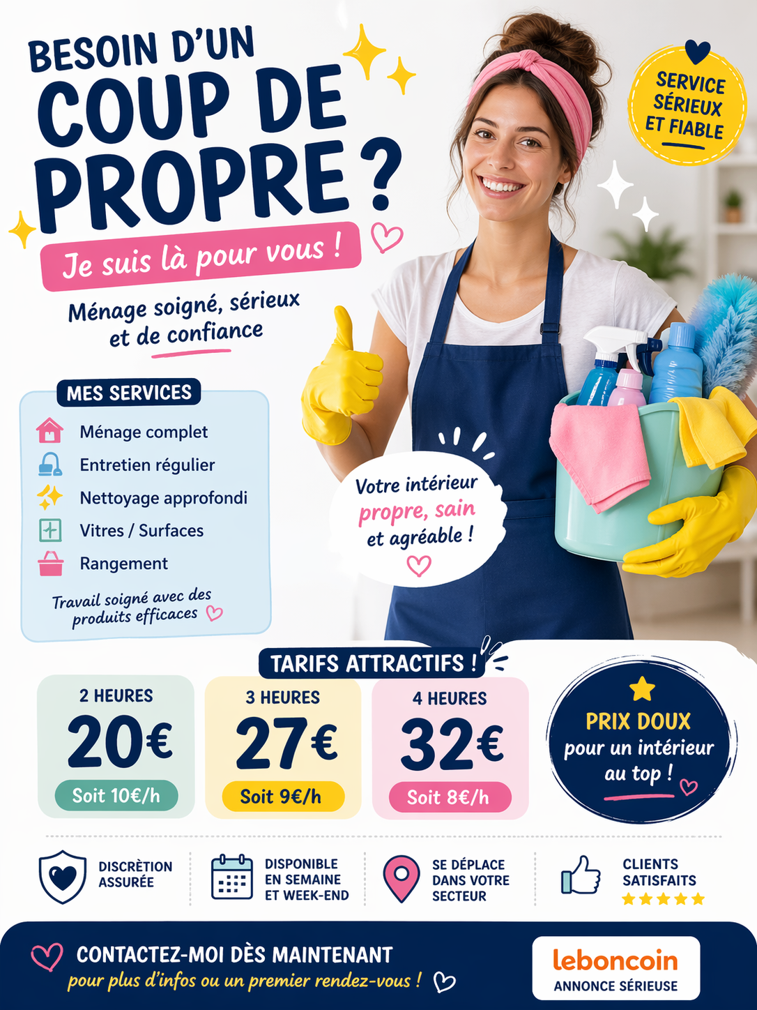 Service menage 11 entre particuliers