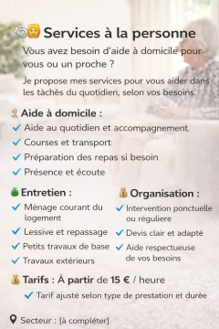 Service : service a personne