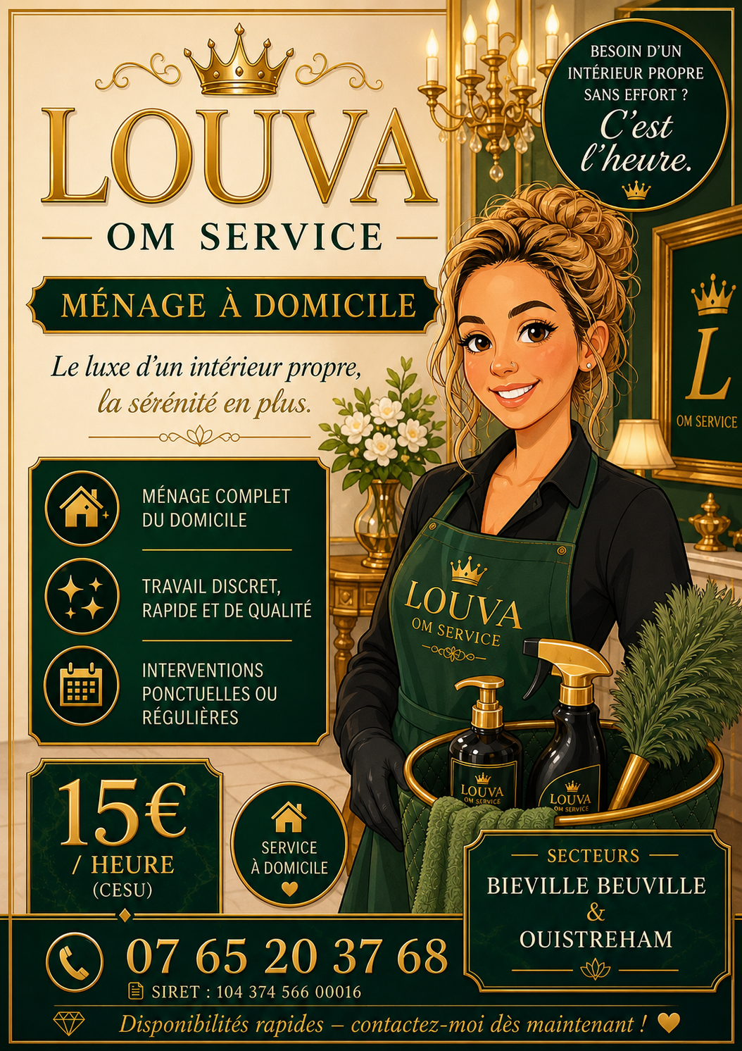 Service menage 14 entre particuliers