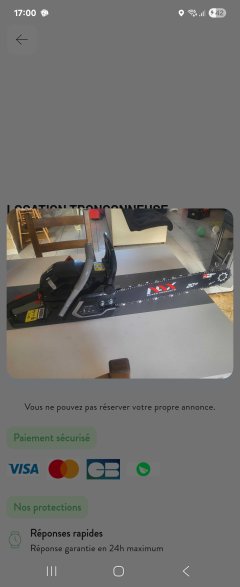Location : tronconneuse Location : tronconneuse