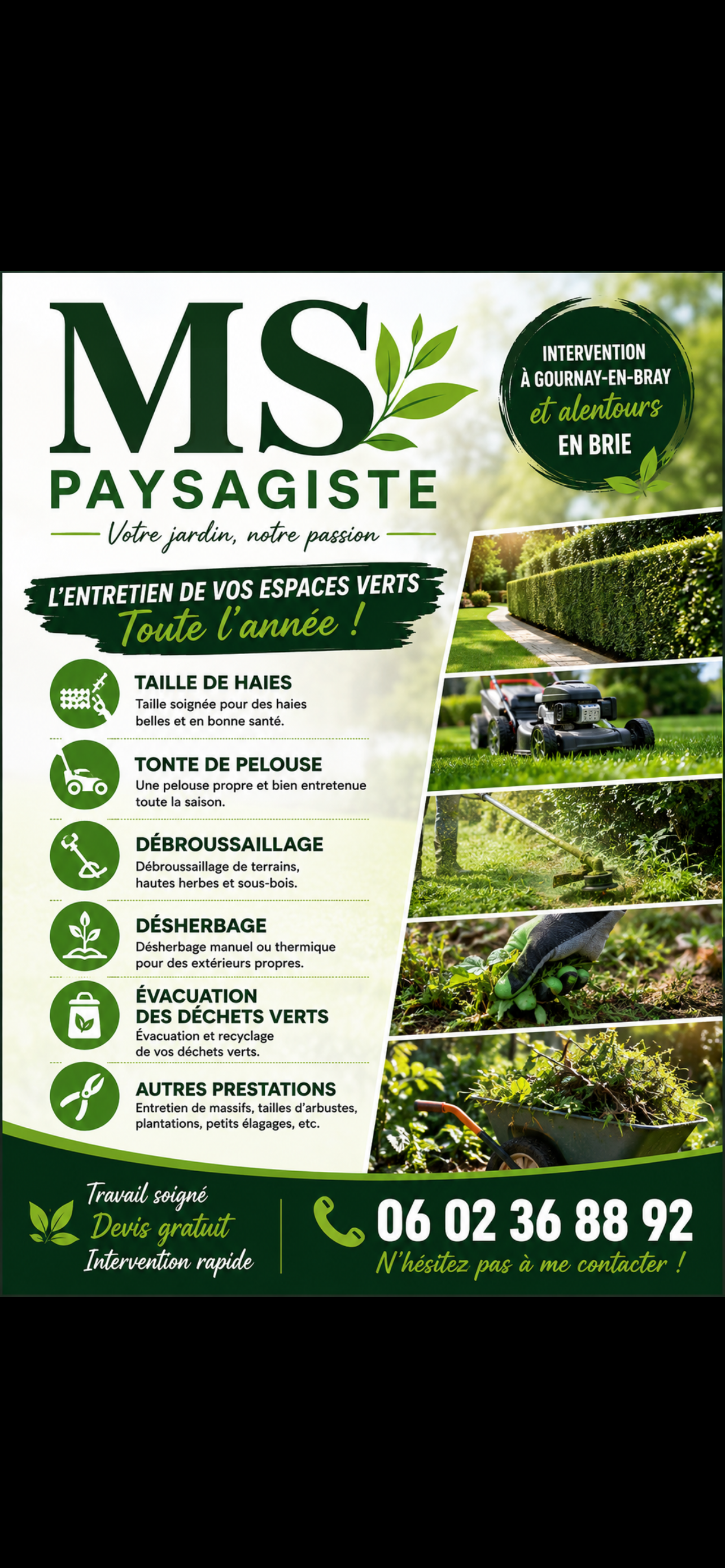 Service taille de haies 76 entre particuliers