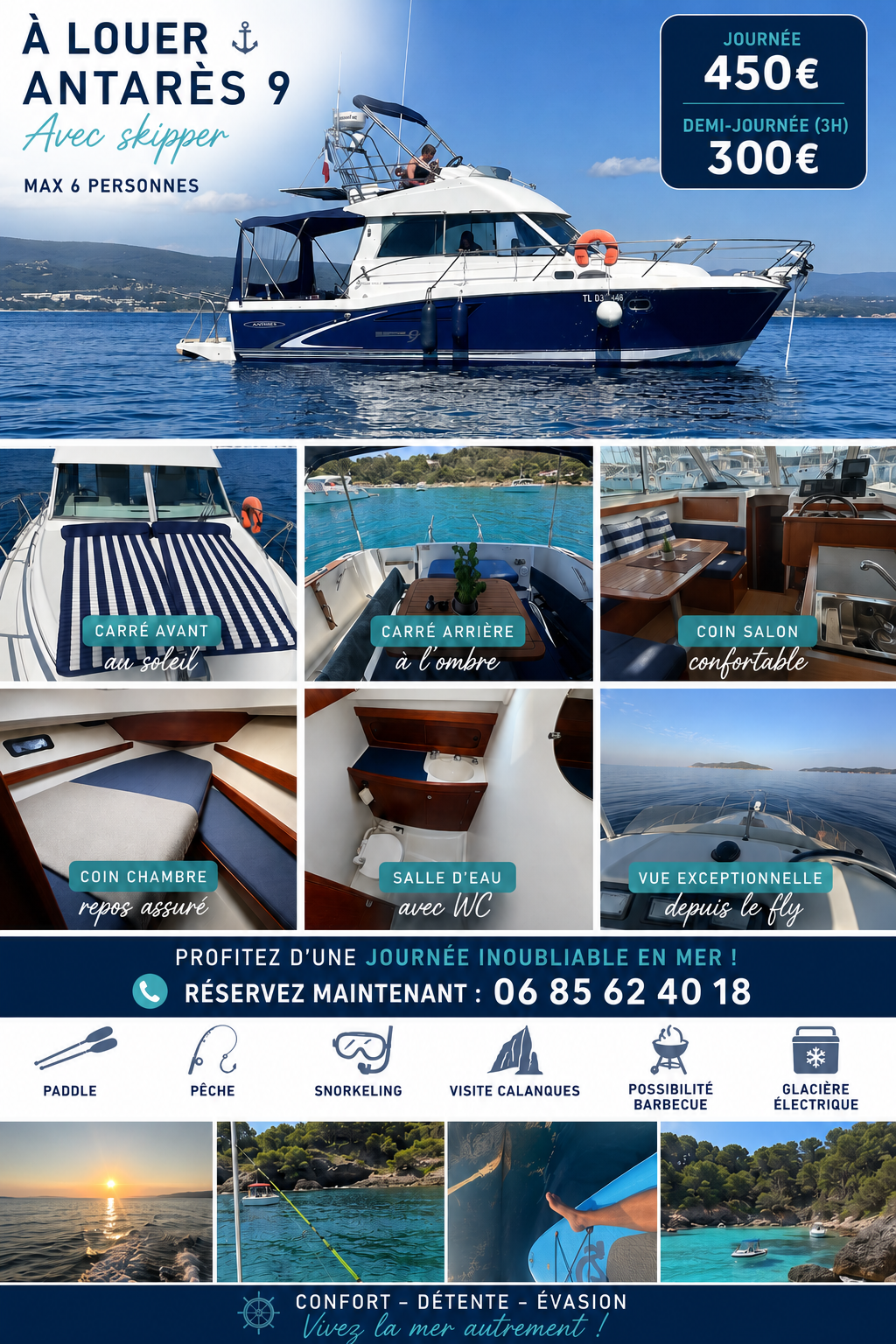 Location bateau a moteur 13 entre particuliers
