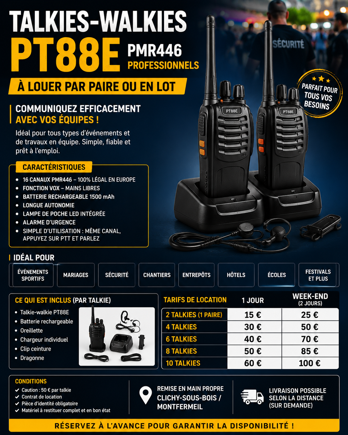 Location materiel professionnel 93 entre particuliers