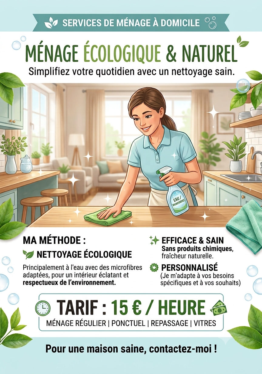 Service nettoyage 58 entre particuliers