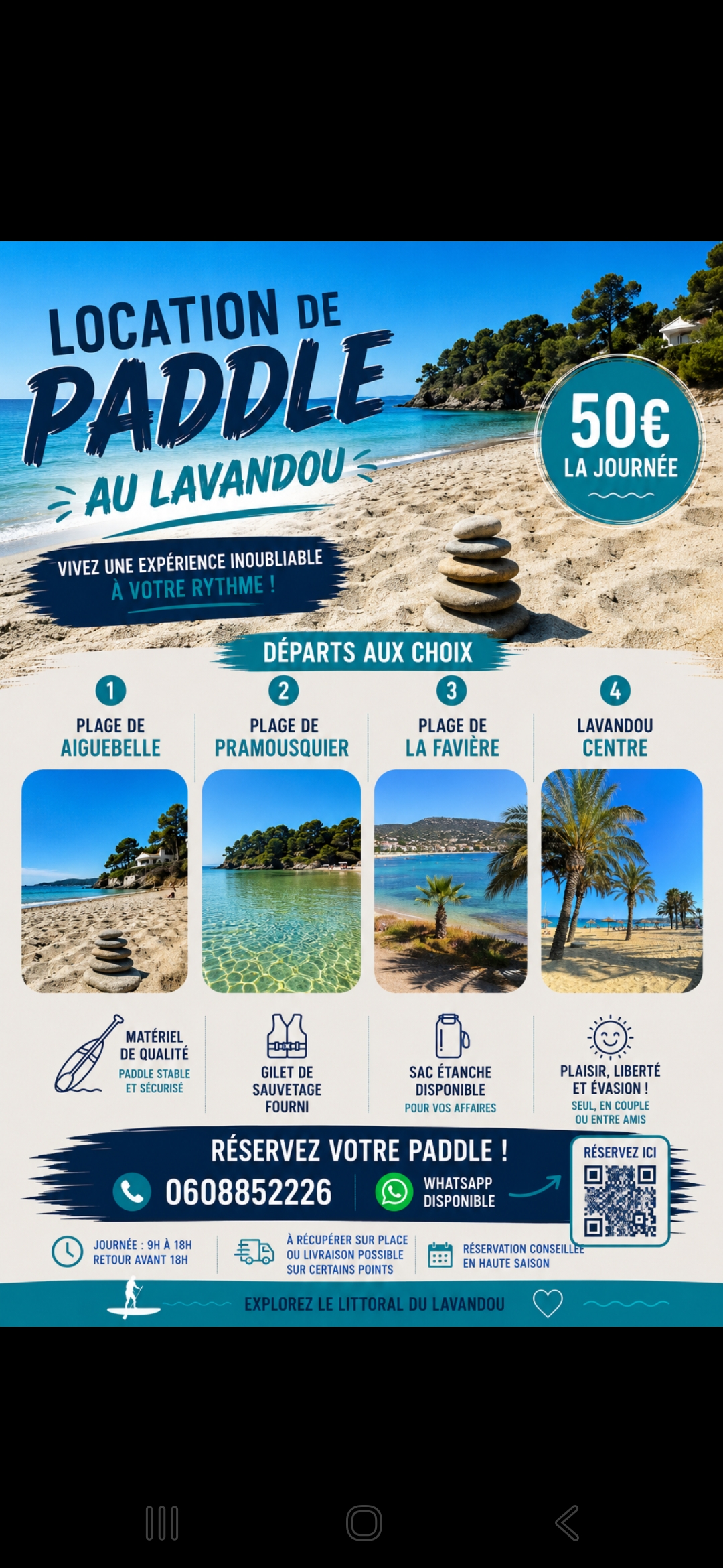 Location paddle 83 entre particuliers