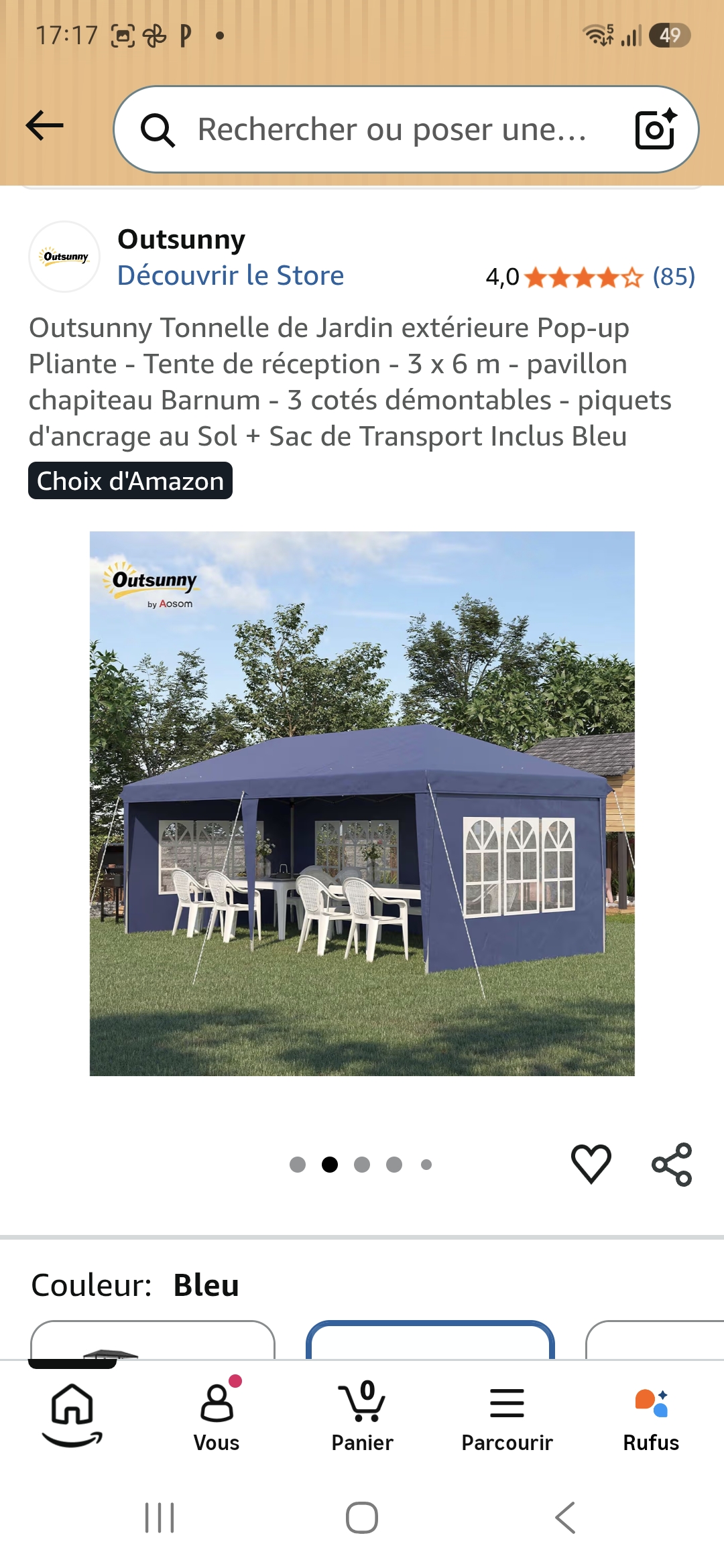 Location tente reception 78 entre particuliers