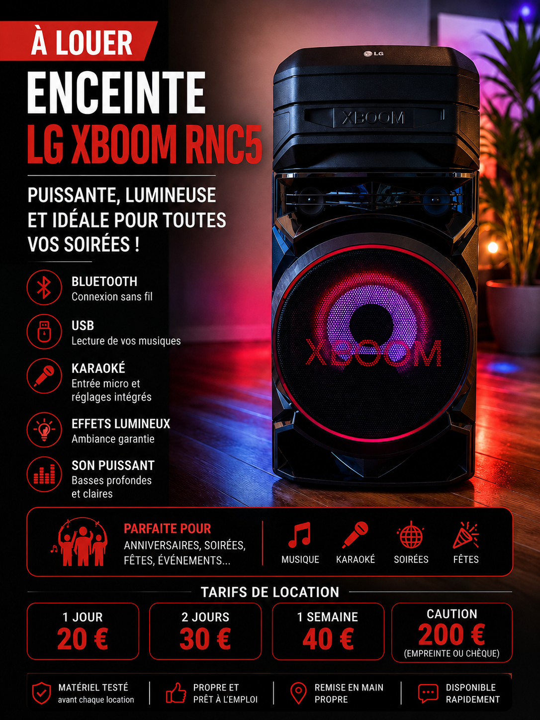 Location enceinte