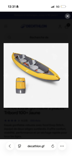 Location kayak
