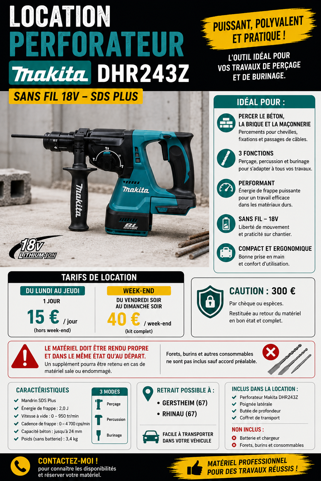 Location perforateur