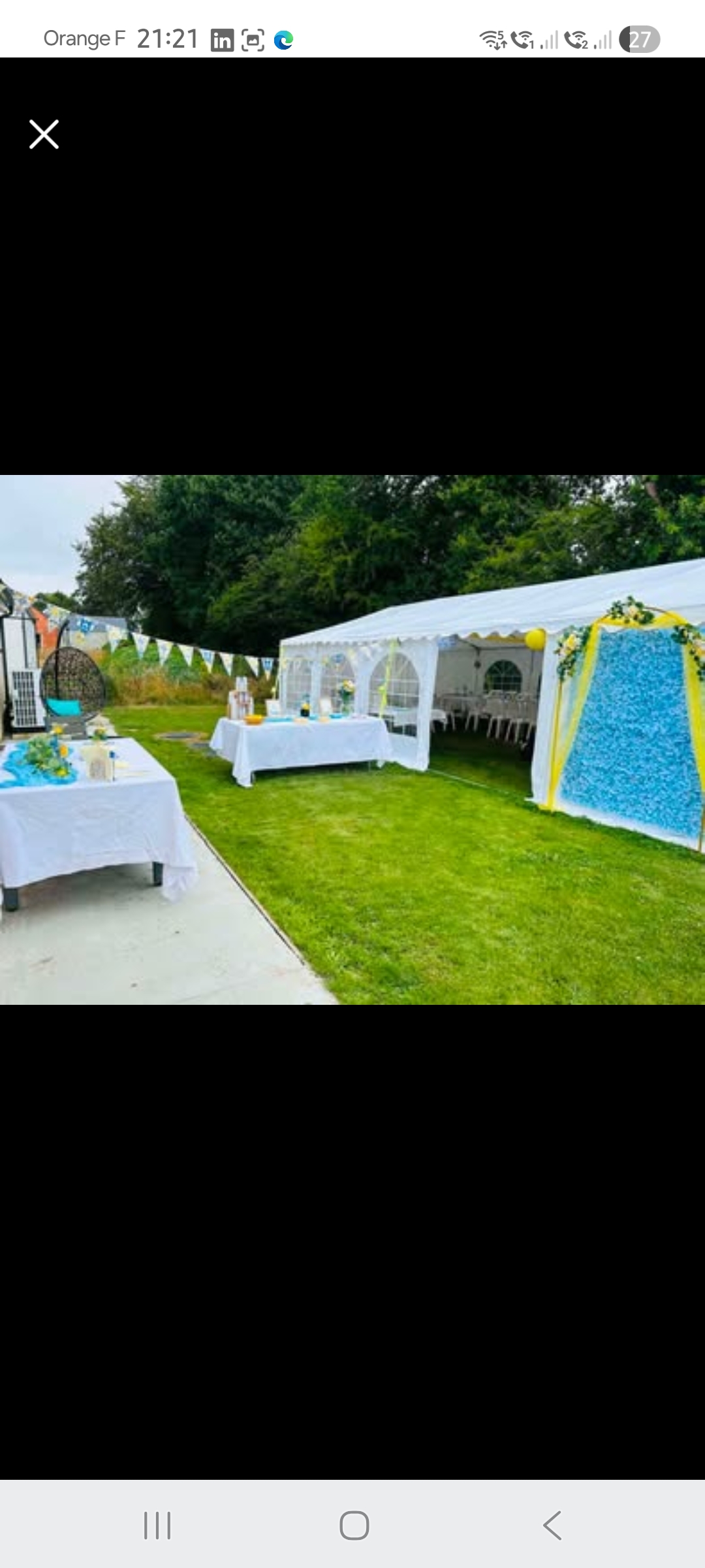 Rental Tente reception between individuals (50)