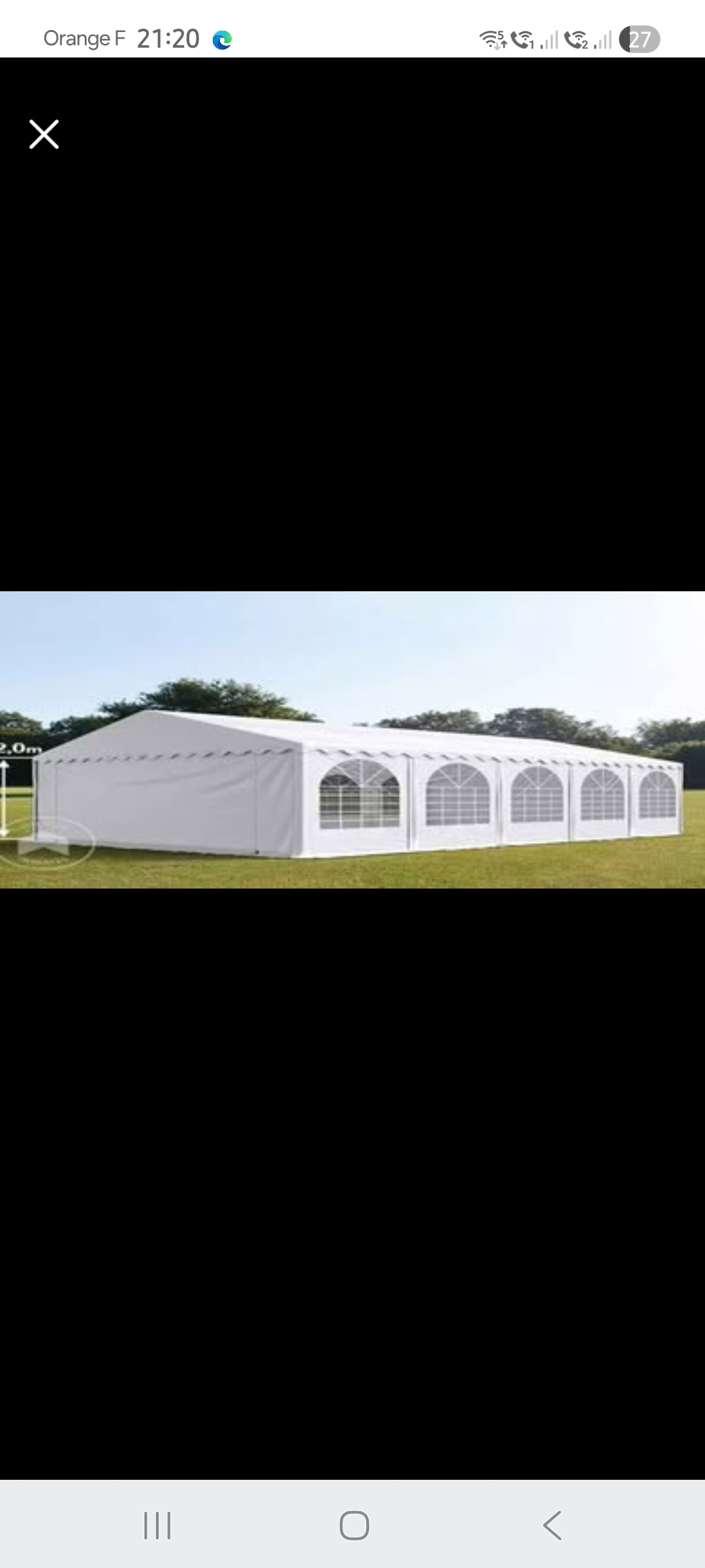 Rental Tente reception between individuals (50)