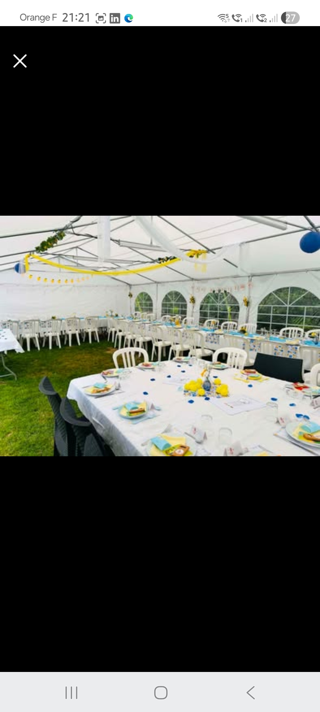 Rental Tente reception between individuals (50)