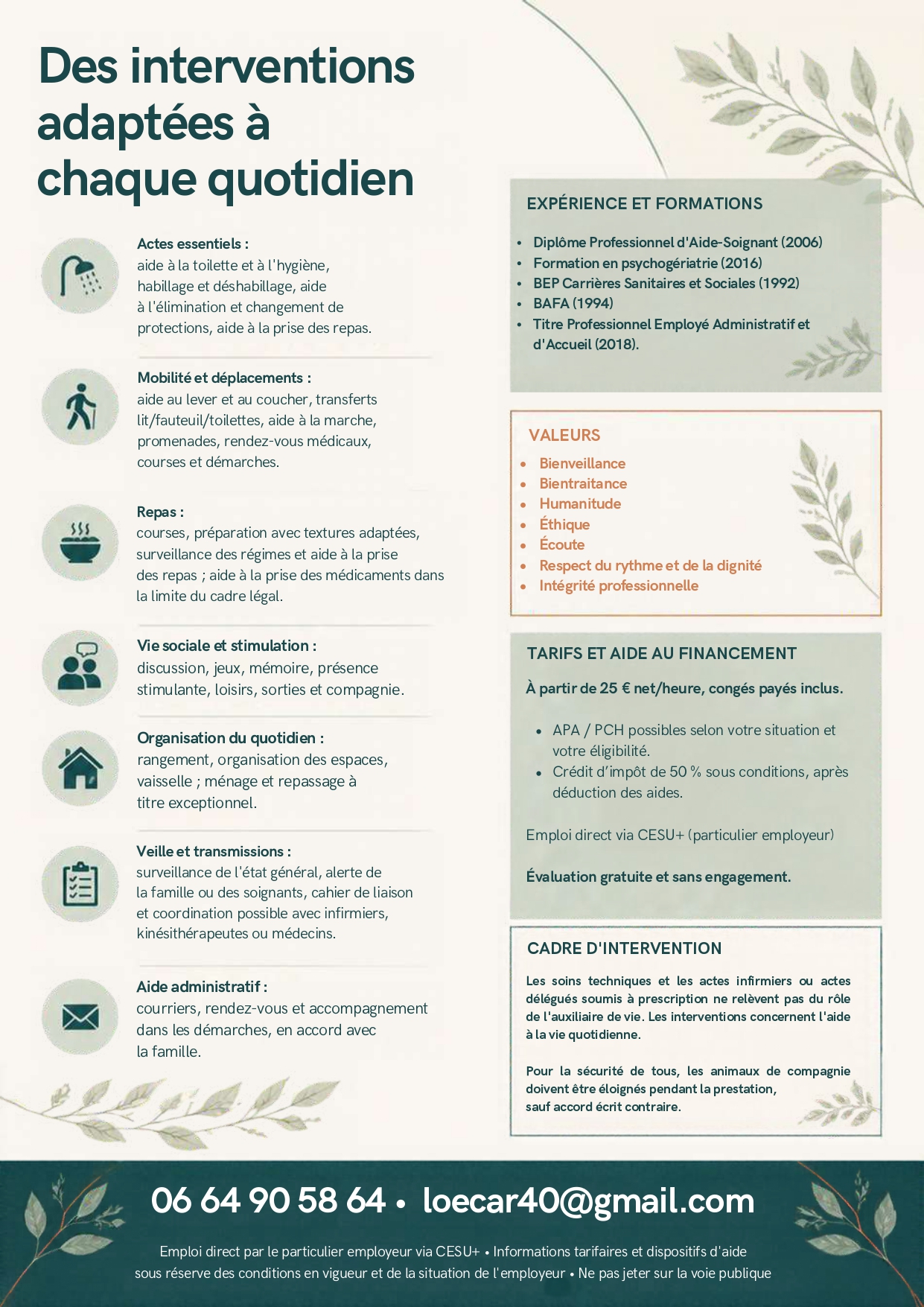 Service Service a personne between individuals (40)