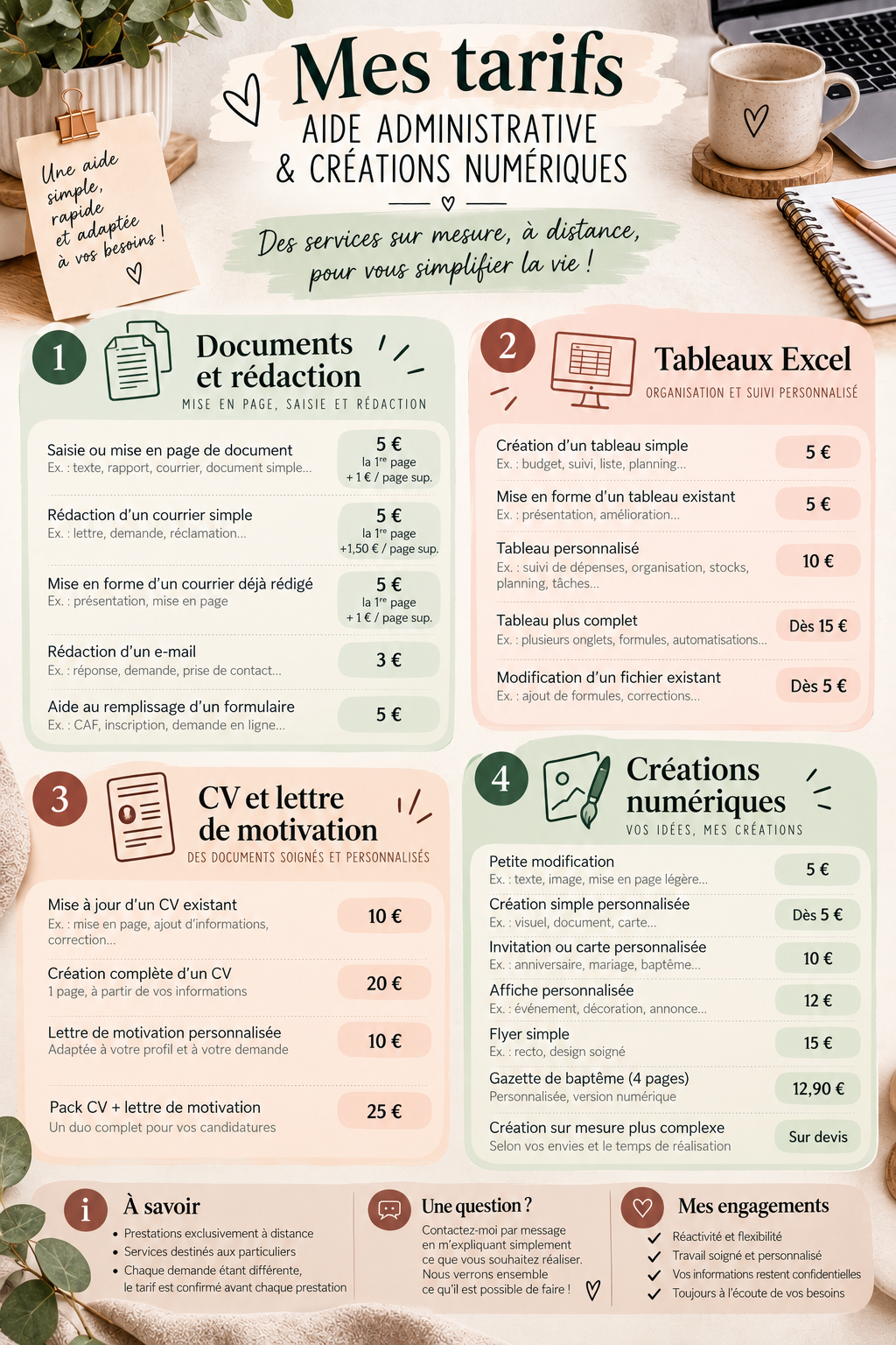 Service secretariat entre particuliers (60)