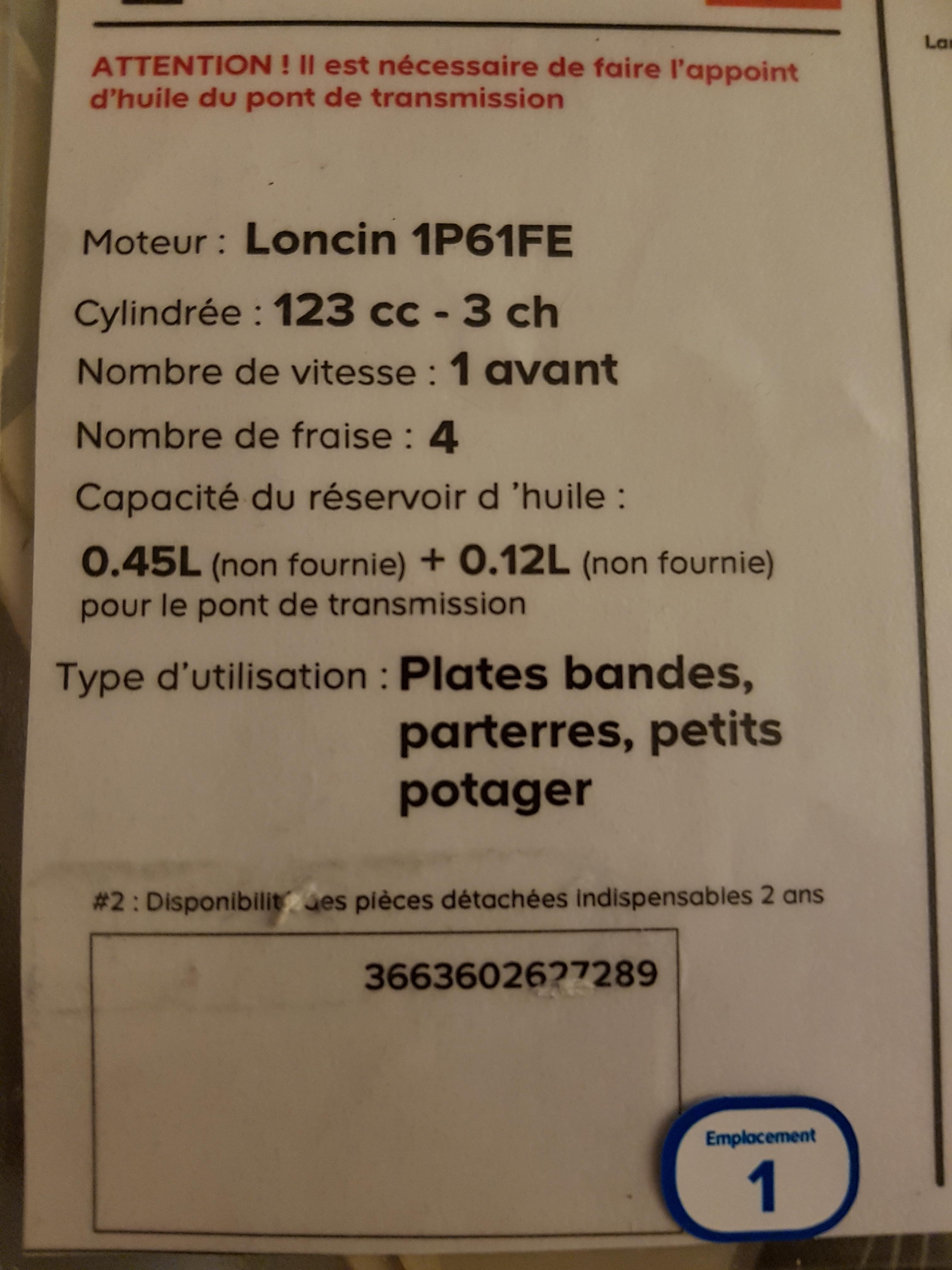 Louer la motobineuse