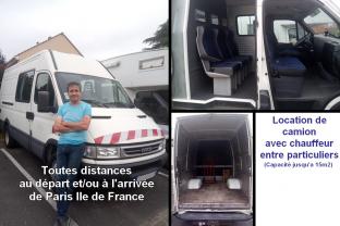 Location camion camionnette entre particuliers