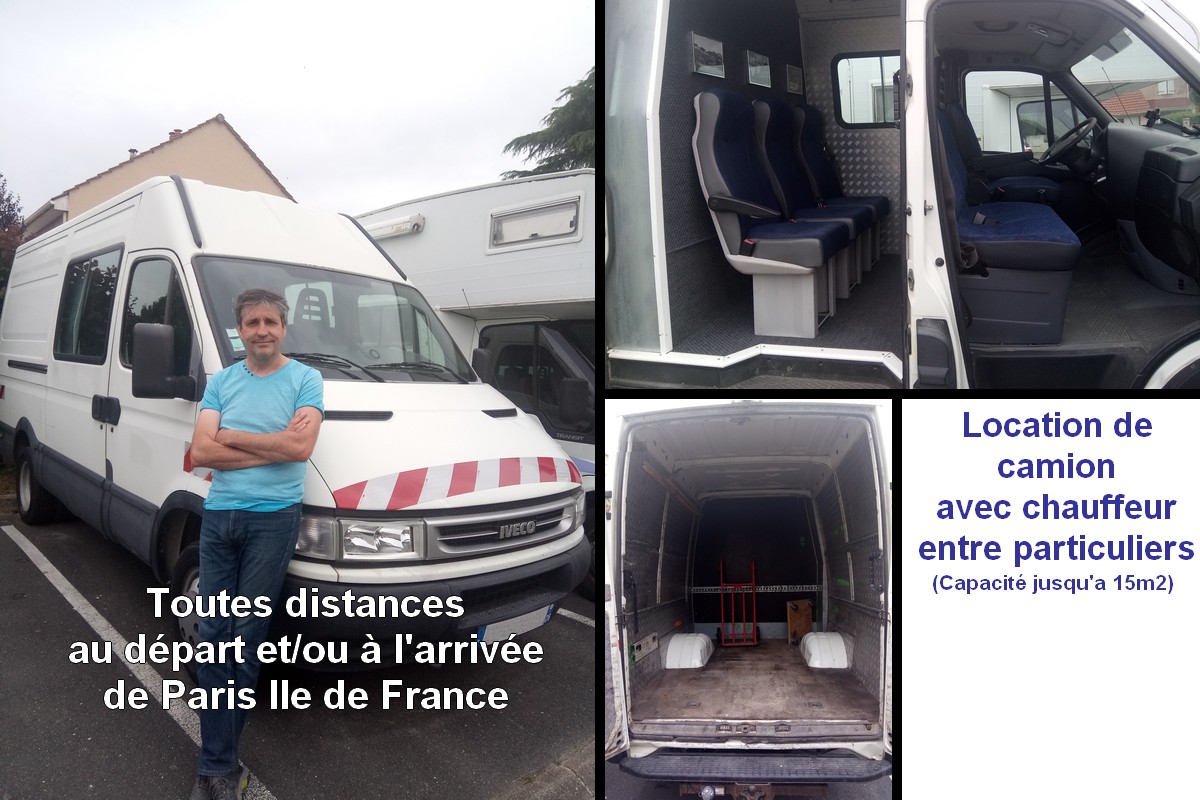 Location camion camionnette 77 entre particuliers