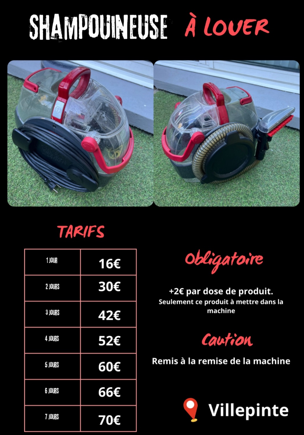 Location shampouineuse entre particuliers (93)