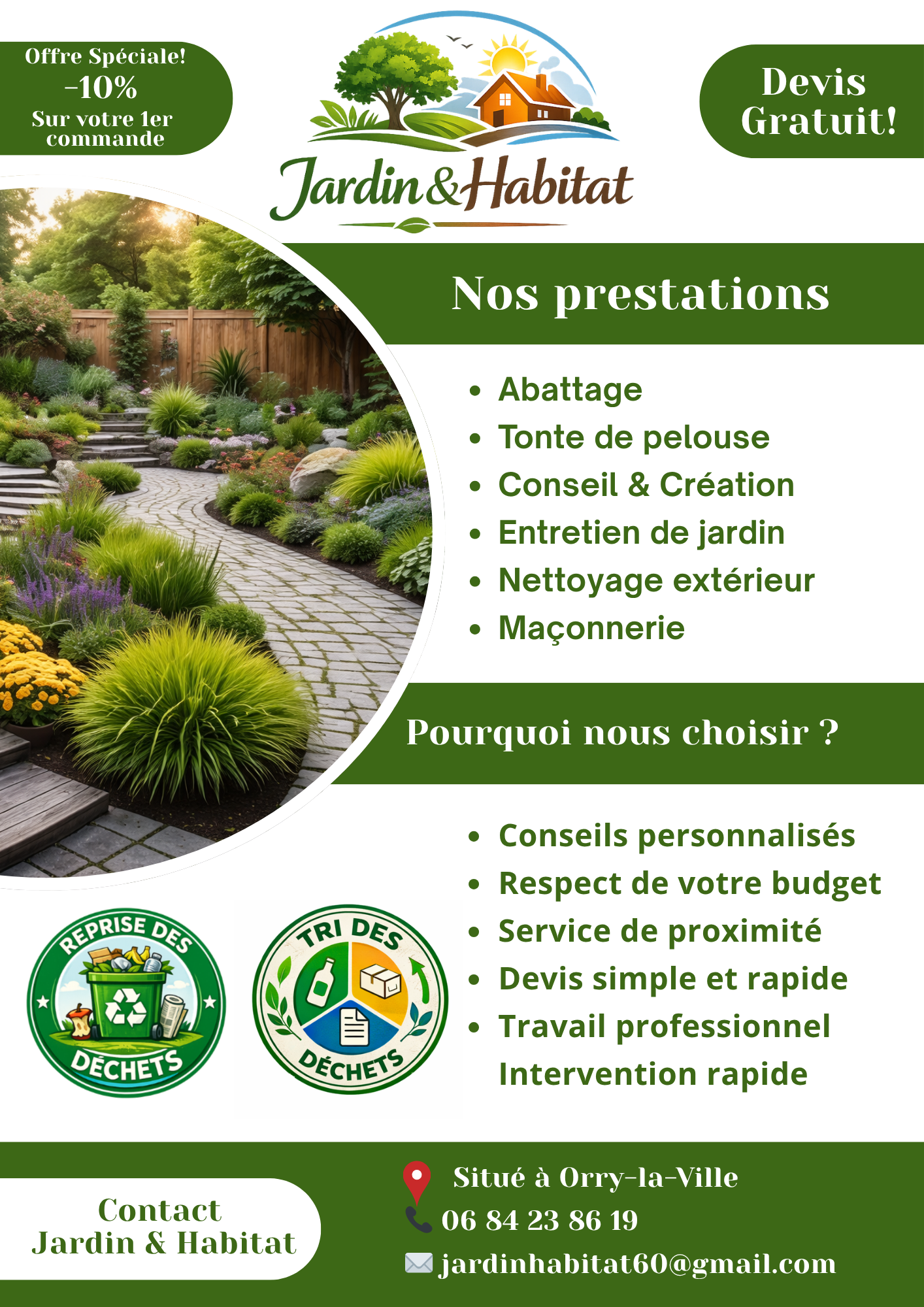 Service paysagiste 60 entre particuliers