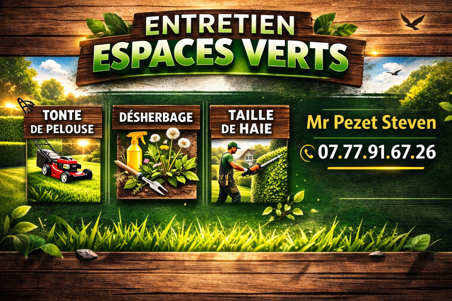 Service tonte de pelouse 27 entre particuliers