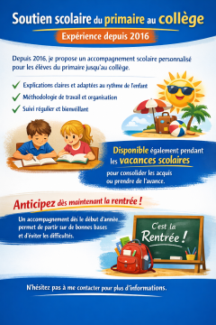 Service : soutien scolaire Service : soutien scolaire