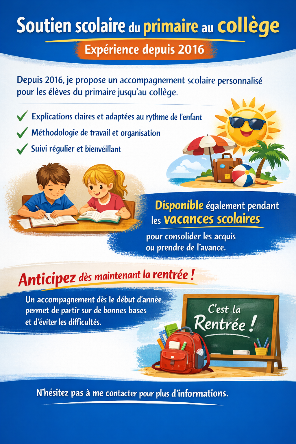 Service soutien scolaire 33 entre particuliers