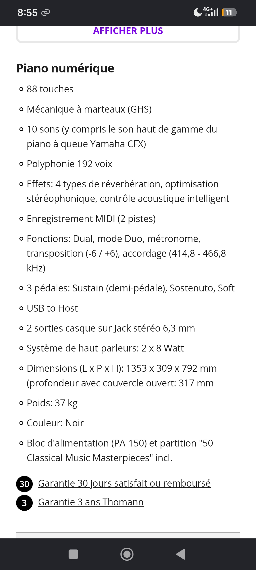 Location piano entre particuliers (75)